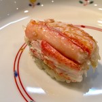 Sushi Arata - お昼のお任せ（恐らく7,000円くらいです） ズワイガニ