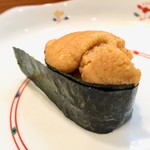 Sushi Arata - お昼のお任せ（恐らく7,000円くらいです） ムラサキウニ