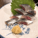 金町製麺 - 大分県産 イワシの刺身　390円
