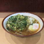 そばの神田 東一屋 - アサソバビンボー！  
      朝そば＋春菊天！  