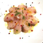 麺庵 小島流 板橋本町本店 - ハマチのカルパッチョ