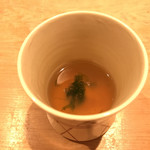 紀尾井町 三谷 - アオサのスープ