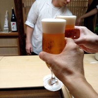 木山 - 生ビールで乾杯・・・ぷっはー(^^♪