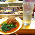 博多のおでん - ハイボール&春菊&ばくだん