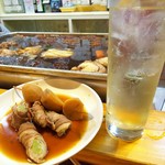 博多のおでん - ハイボール&アスパラ豚&里芋