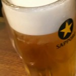 栄ホルモン - 生ビール(450円)