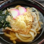 休憩室うちのみ軽食コーナー - きつねうどん420円+…たぶんサービスではないわかめ