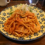 バクロ食堂 - モチモチ生麺パスタのアラビアータ(19-09)