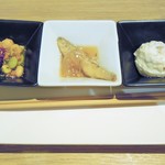 おさかな キッチン - マリアージュセットの3種の前菜
