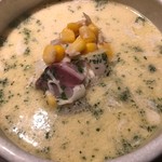 つけ麺一燈 - 貝出汁の冷やし和えつけそば