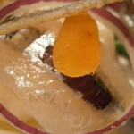北島亭 - あちきの前菜　三浦半島産さよりのマリネ　じゃが芋とかぶのサラダ添え　アップ