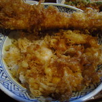 土手の伊勢屋 - 天丼ハ　穴子と下の海老のかき揚げ