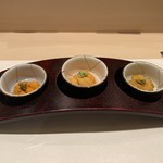 鮨 さわ田 - ウニの食べ比べ