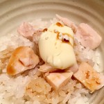 銀座 篝 - バターごはん トリュフ醤油かけ