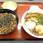 中華そば　吉備路 - チャーシュー丼セット