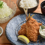 Kamakura Katsutei Aratama Souhonten - アジフライ定食