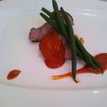 ラシーヌ - 豚肩ロース肉のロティ・トマトソース