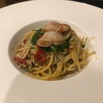 裕の輪 - ハマグリとシラスとセロリのパスタ