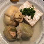 おかめ - ロールキャベツ、豆腐、きんちゃく