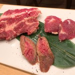 RICO IBERICO KOBE イベリコ豚と神戸牛のお店 - イベリコ豚の炭焼き（塩焼…イベリコタン、肩ロース、ヘレ）
