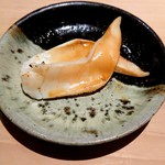 匠 進吾 - 追加で貝のおつまみ、炙った石影貝かな