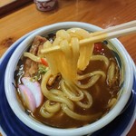 手打うどん はりや - 麺のリフトアップ