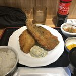 長崎まるごと屋 - 特大アジフライ定食