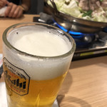 とんぺい - 生ビール&牛ホル醤油モツ鍋