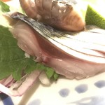 ぼちぼちいこか - 活〆サバきずし 930yen ドアップ