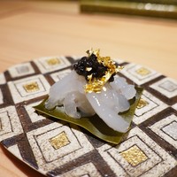 饗庵大乃 - 白海老 昆布締め　キャビア