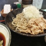 鴨が葱を背負ってくる。 - 肉ねぎつけ冷 + 千切りねぎ増し