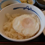 Matsuya - 目玉焼き丼味の素仕上げ(笑)