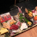 恵比寿 魚一商店 - 刺身盛り合わせ