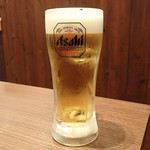 新・酒場 なじみ野 - 生ビール(中) 税込302円
