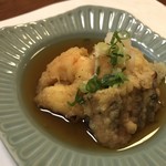 古長 - イチジクの天麩羅の旨さ！海老も海老の味が濃い^ ^穴子も味が濃いです^ ^