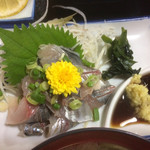 くぼや - アジの刺身