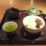 一葉 - 狭山茶とクリームあんみつ