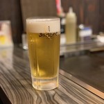 月島もんじゃ わらしべ - 生ビール