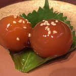 日本酒chintara 燻ト肉 - 料理写真:玉子の黄身醤油漬け