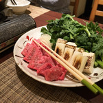 目黒の和食 さとう - 特製トマト味噌の牛なべ