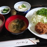 味のたち花 - メンチカツ定食