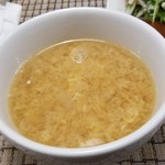 ビーダブリュー カフェ - 和風だしの手作りかきたまスープ