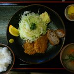 黒豚の館 - 黒豚三味かつ定食　1,420円