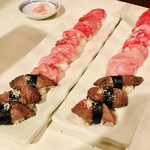 寿司一 - まぐろの食べ比べ☆°｡⋆⸜(* ॑꒳ ॑* )⸝
            マグロ好きには
            たまらない(*-ω(ω-`ｏ )))大ｽｷｯ♡