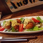 インディ庵 - 北海とろカレイの一口フライ。