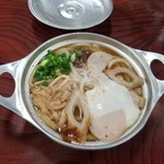 鍋焼うどん アサヒ - 鍋焼玉子うどん