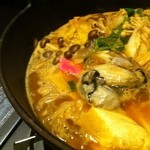 Kanawa - 土手鍋　カキは生でも食べられるのでしゃぶしゃぶしても◎