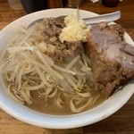 Otokogiramenakagi - 【2019.8.23】ラーメン中850円 ニンニク少し、アブラ