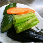 もつ焼き 大渕 - 漬物（２５０円）