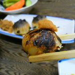 もつ焼き 大渕 - ニンニク焼き